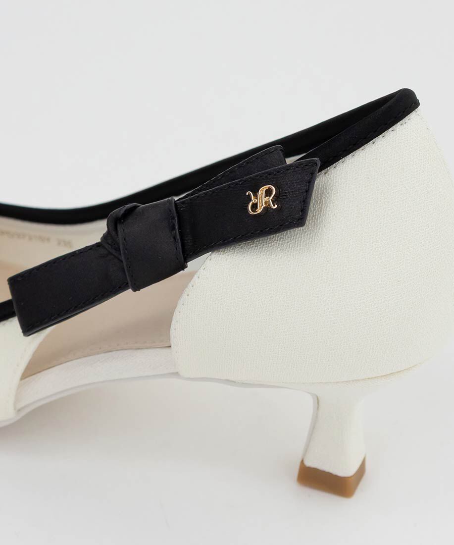  「リボンデザインサイドオープンパンプス」|パンプス|