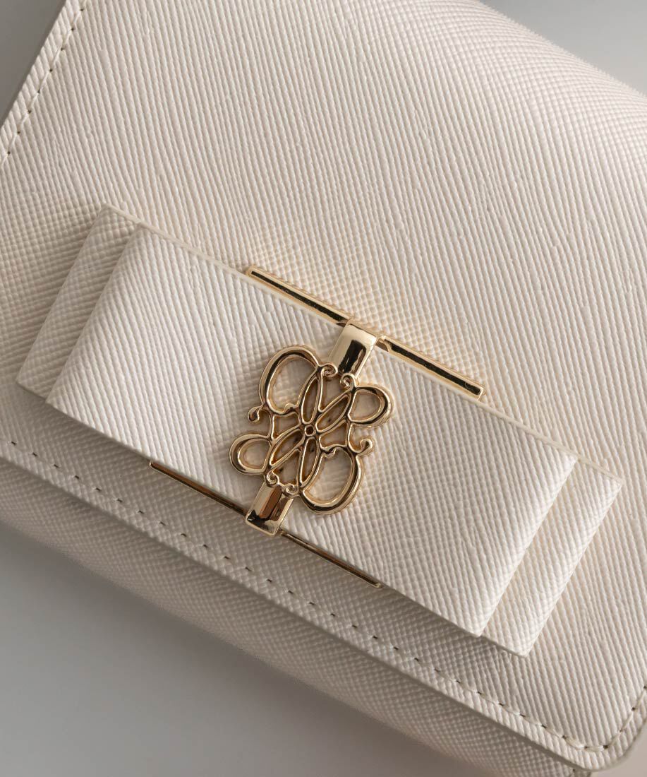  「モノグラムリボン二つ折りウォレット」|財布|