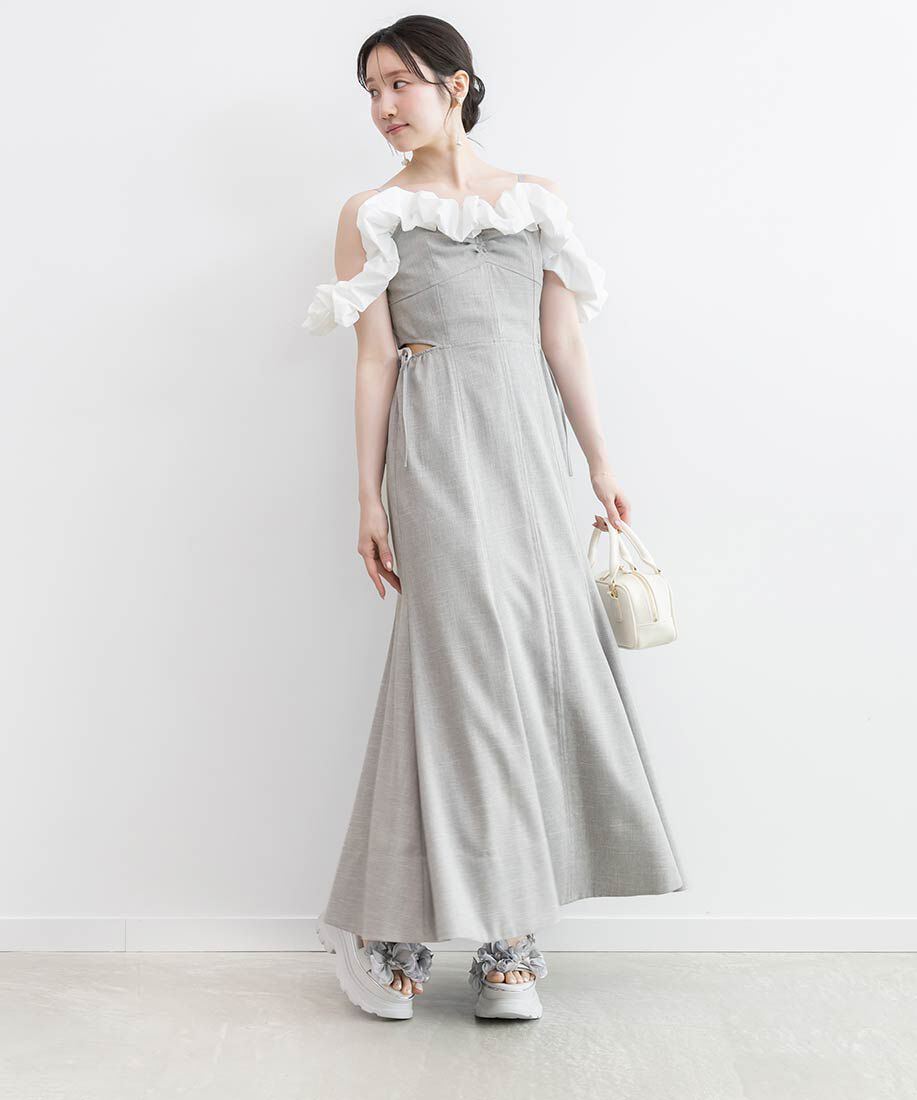  「ミニリボンボリュームソールスポーツサンダル」|サンダル|