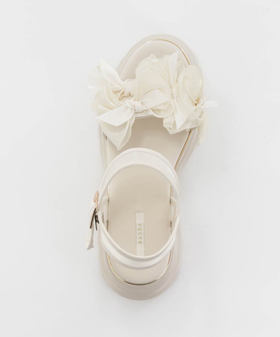  「ミニリボンボリュームソールスポーツサンダル」|サンダル|