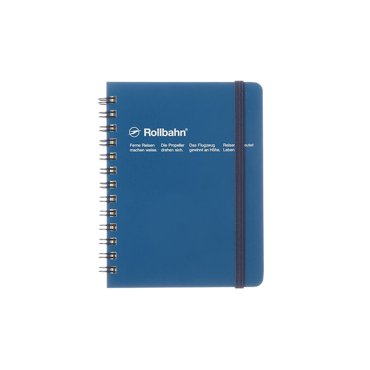 Rollbahn「ロルバーンポケット付メモM」|ステーショナリー|ブルー