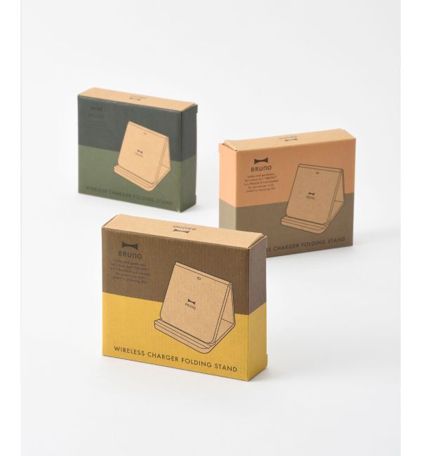 BRUNO「ワイヤレスチャージャー 折りたたみスタンド」|電化製品|