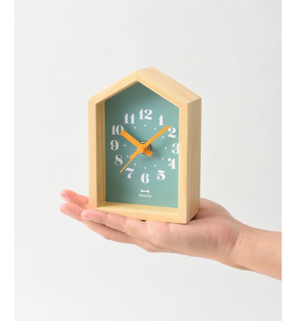 BRUNO「ミニウッドハウスクロック」|クロック・置時計|