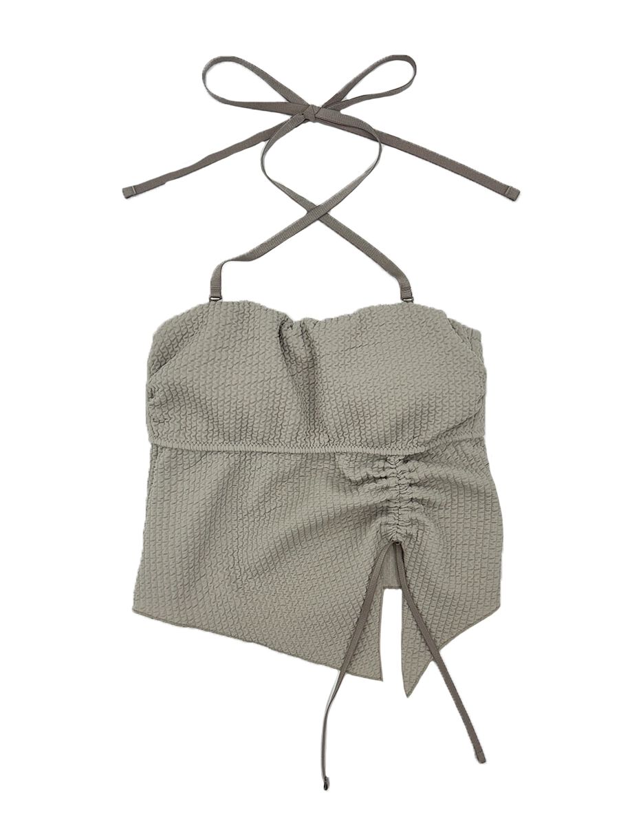 PEAK&PINE「ワッフルニット素材ベアトップビキニ/ベアキニ」|ビキニ|