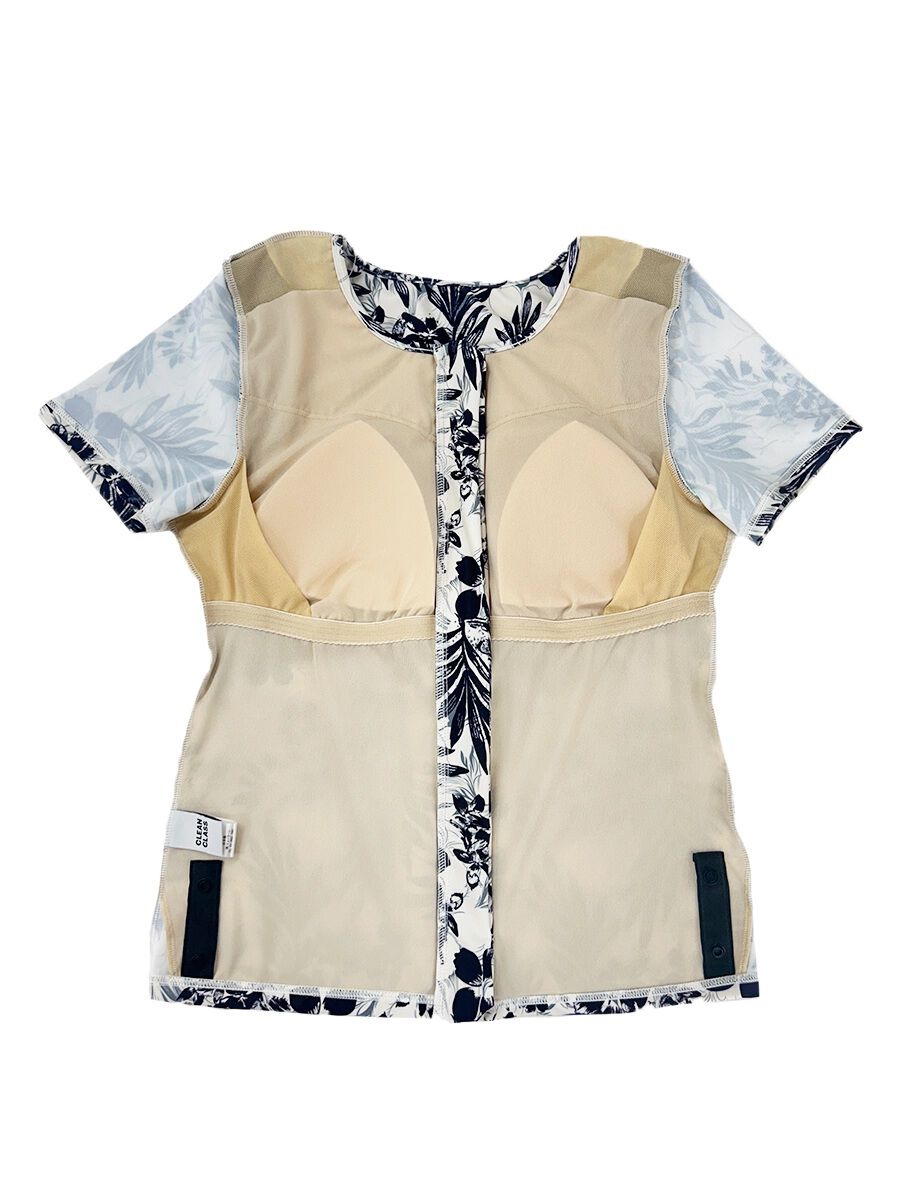 ALBOVE「ヴィンテージアロハ柄半袖フィットネス水着」|スポーツ|