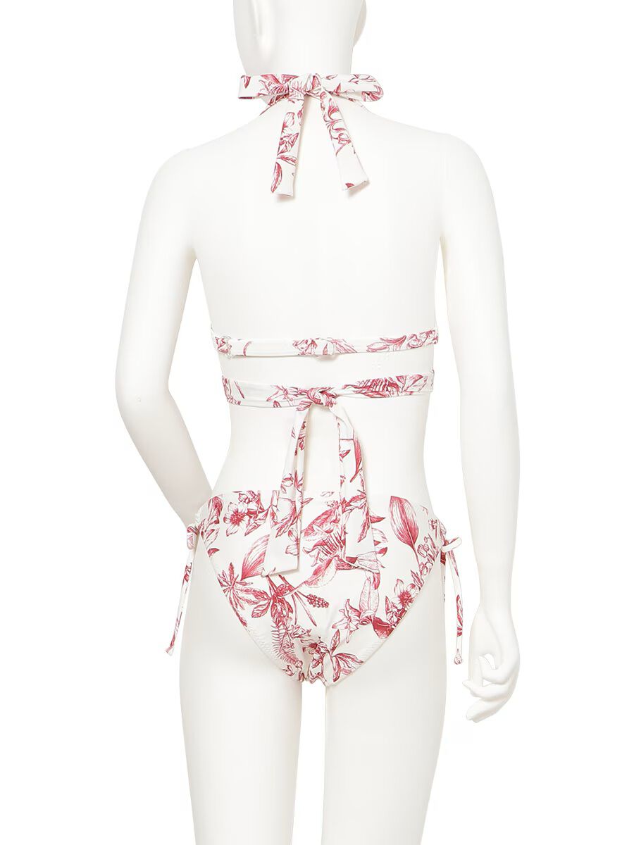 PEAK&PINE「【新作水着】ハーバルボタニカル柄クロッシーワイヤービキニ」|ビキニ|