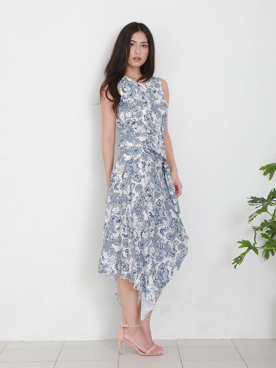 Riberce「【新作リゾートウェア】ソフトエスニック柄サロート/パレオ」|ショーツ|