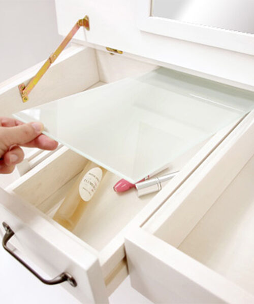  「カントリー＆アンティーク調　ドレッサーテーブル」|ミラー|