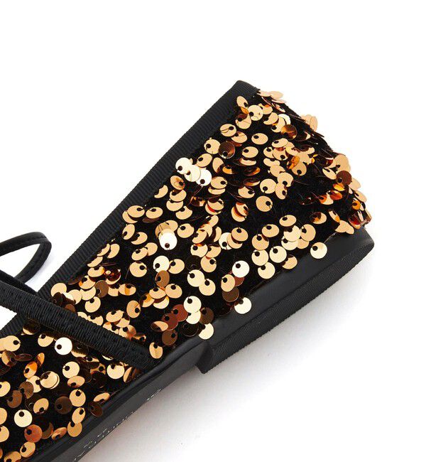 SY UNITED ARROWS「＜SY＞スパンコールバレエ フラット10●&uarr;」|バレエシューズ|