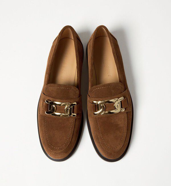 ODETTE E ODILE「チェーンモチーフローファーフラット20&uarr;」|ローファー|MD.BROWN