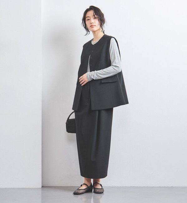 UNITED ARROWS「ノーカラー ベスト」|ベスト・ジレ|