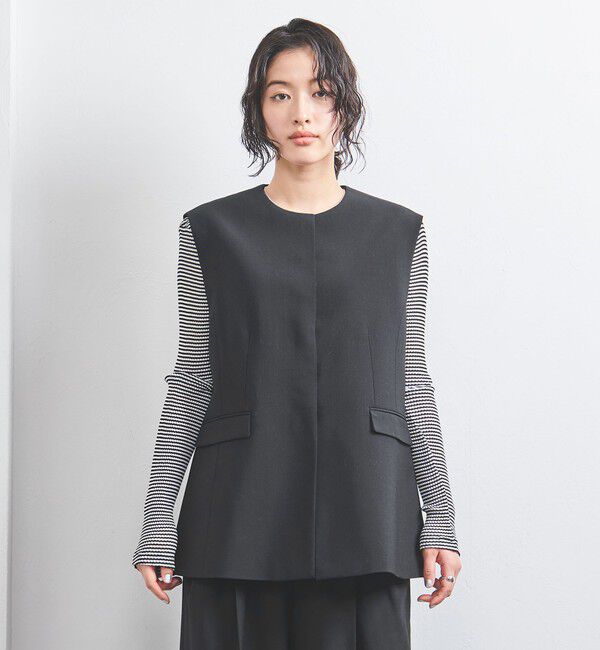 UNITED ARROWS「ノーカラー ベスト」|ベスト・ジレ|
