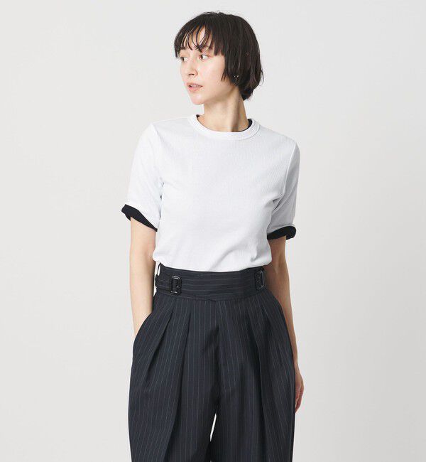 UNITED ARROWS「【別注】＜Hanes＞2PACK リブ Tシャツ」|Tシャツ・カットソー|