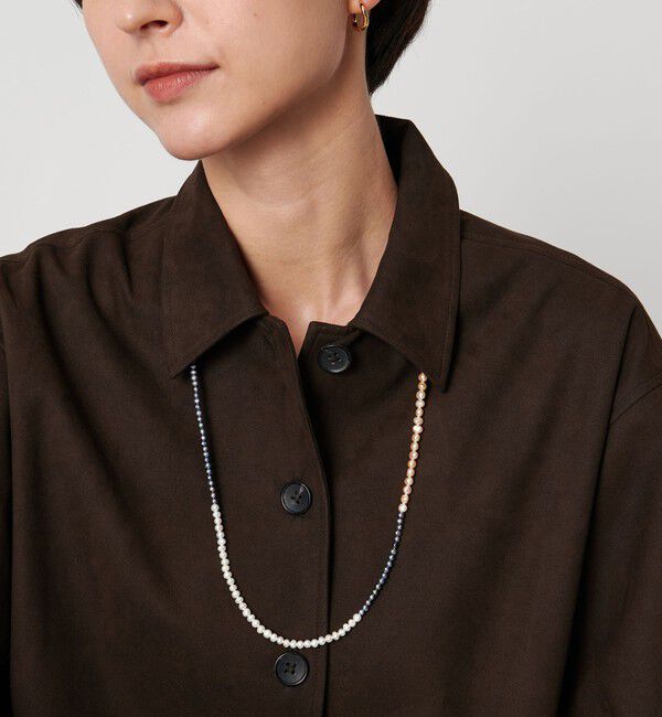 UNITED ARROWS「＜les bonbon＞3COL パール ネックレス 」|ネックレス|