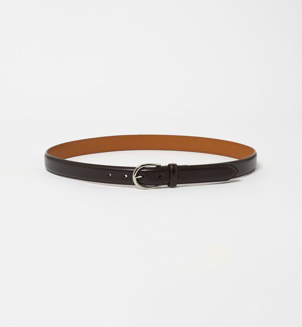 UNITED ARROWS「イルチア レザー ベルト」|ベルト|DK.BROWN