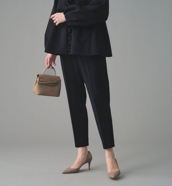 UNITED ARROWS「SPONGY タック テーパードパンツ」|スラックス|