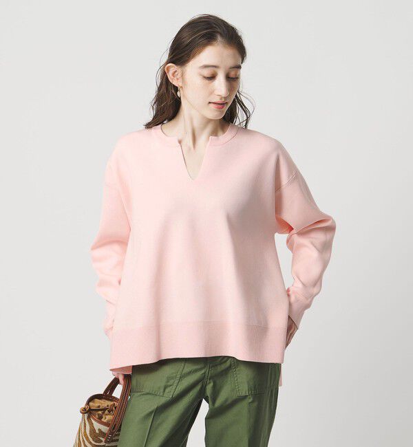 UNITED ARROWS「スウェットライク スキッパーニット ‐ウォッシャブル‐」|ニット・セーター|