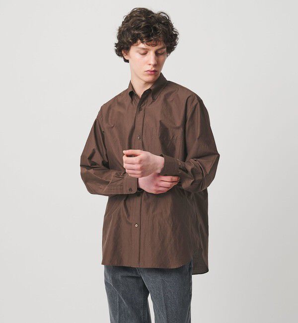 UNITED ARROWS「ヨネザワ シルクポプリン ボタンダウン シャツ「 SLOW &　」」|シャツ・ブラウス|