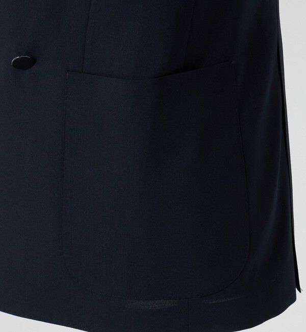 UNITED ARROWS「ウール モヘヤ 4ボタン ダブルブレストブレザー S‐MODEL」|テーラードジャケット|