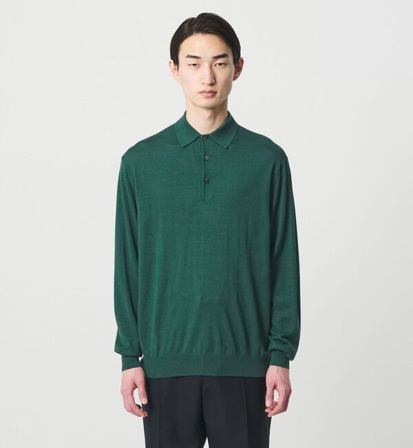 UNITED ARROWS「＜SOVEREIGN＞ハイゲージ ニットポロシャツ」|ニット・セーター|