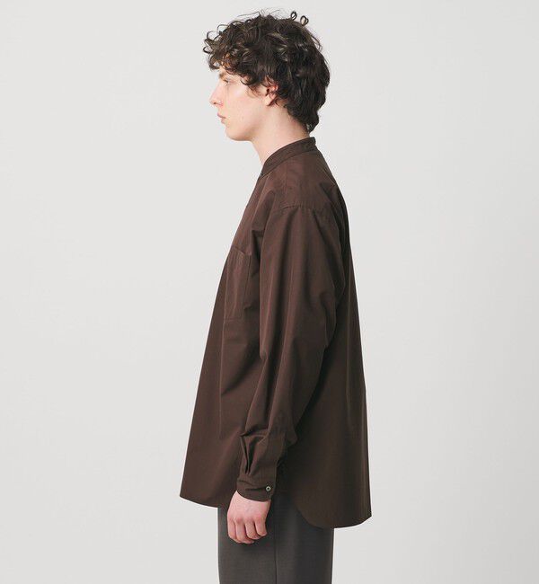 UNITED ARROWS「カリビアーナミルズ ポプリン バンドカラーシャツ」|シャツ・ブラウス|