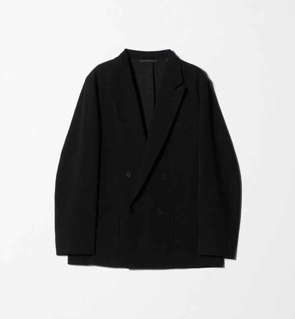 UNITED ARROWS「ポリエステルサブレ オーディナリー ダブル 4ボタン ジャケット」|テーラードジャケット|