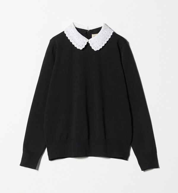 UNITED ARROWS「レディー フラワービジュー ニット‐ ウォッシャブル‐」|ニット・セーター|