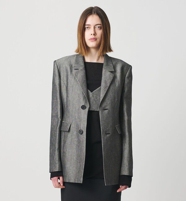 AEWEN MATOPH「＜AEWEN MATOPH＞ウールリネン ウエストシェイプジャケット」|テーラードジャケット|