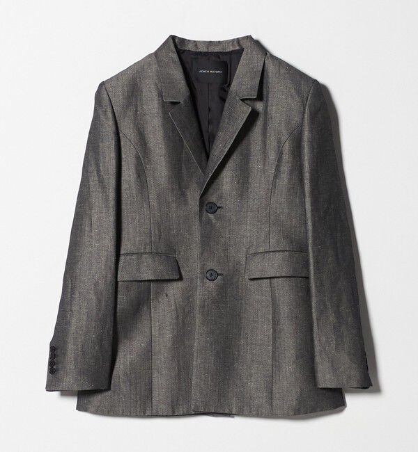 AEWEN MATOPH「＜AEWEN MATOPH＞ウールリネン ウエストシェイプジャケット」|テーラードジャケット|