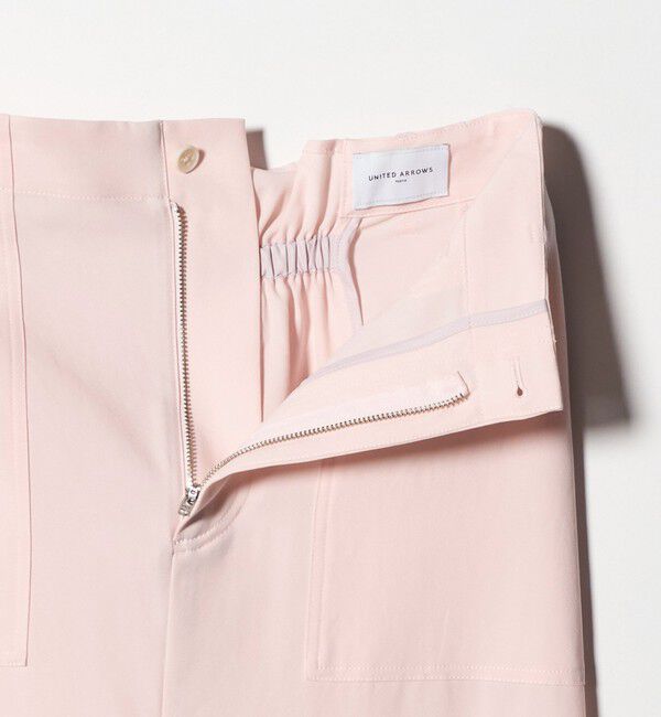 UNITED ARROWS「アセテートポリエステル ベイカースカート」|タイト|