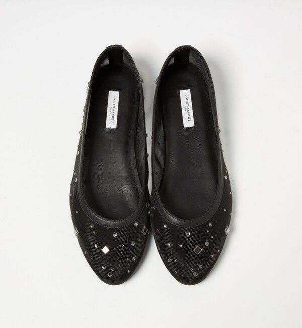 UNITED ARROWS「チュール ビジュー バレエシューズ」|バレエシューズ|