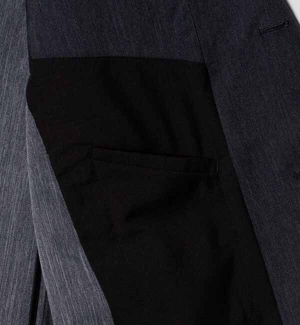 UNITED ARROWS「デニムライク シングル ２ボタン テーラード ジャケット UA COZY　ウォッシャブル　ヨコストレッチ　防しわ」|テーラードジャケット|