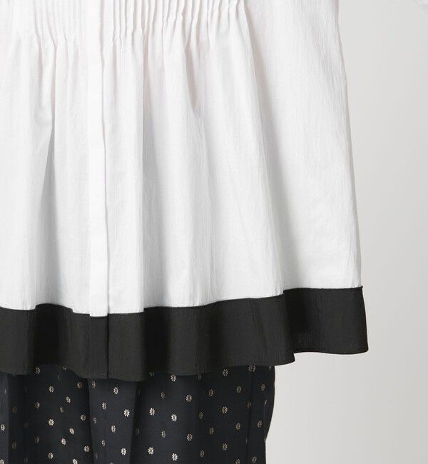 UNITED ARROWS「ピンタック バンドカラー ブラウス」|シャツ・ブラウス|