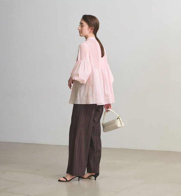 UNITED ARROWS「ピンタック バンドカラー ブラウス」|シャツ・ブラウス|