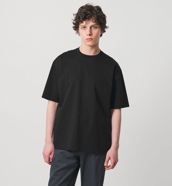 UNITED ARROWS「ポンチ Tシャツ デオドラント  抗菌防臭 接触冷感」|Tシャツ・カットソー|BLACK