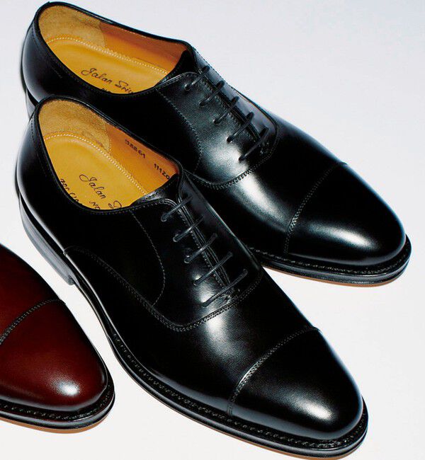 UNITED ARROWS green label relaxing「＜Jalan Sriwijaya＞5アイレット キャップトゥ ドレスシューズ」|ビジネス・ドレスシューズ|BLACK