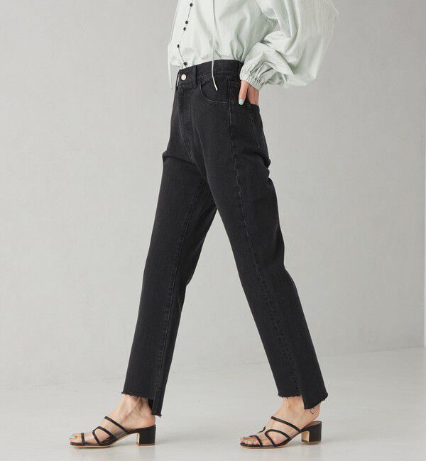 EMMEL REFINES「＜EMMEL REFINES＞EM カットオフ スキニー デニムパンツ」|デニム|