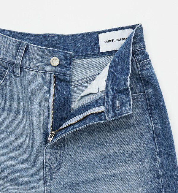 EMMEL REFINES「＜EMMEL REFINES＞EM カットオフ スキニー デニムパンツ」|デニム|