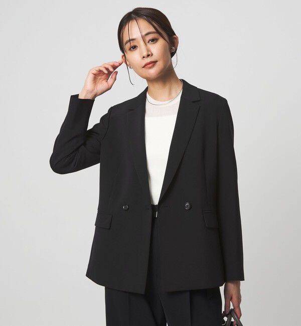 UNITED ARROWS green label relaxing「［size SHORTあり］パウドレ ダブル ジャケット ウォッシャブル ストレッチ」|テーラードジャケット|