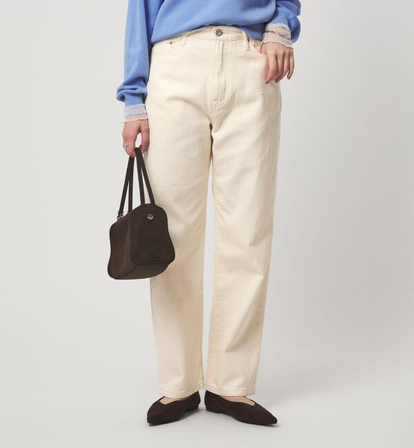 UNITED ARROWS green label relaxing「［size SHORT/TALLあり］ストレート デニム」|デニム|OFF WHITE