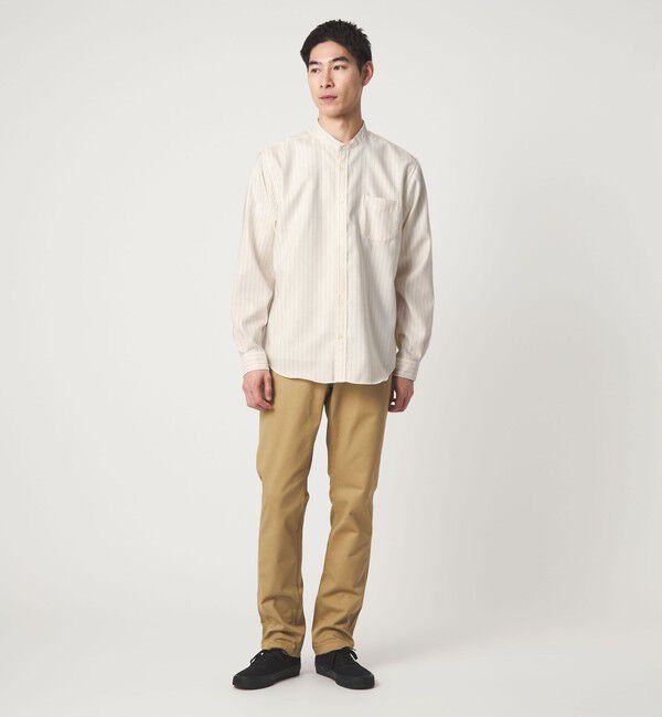 UNITED ARROWS green label relaxing「W/R オックスフォード バンドカラー 長袖 シャツ」|シャツ・ブラウス|