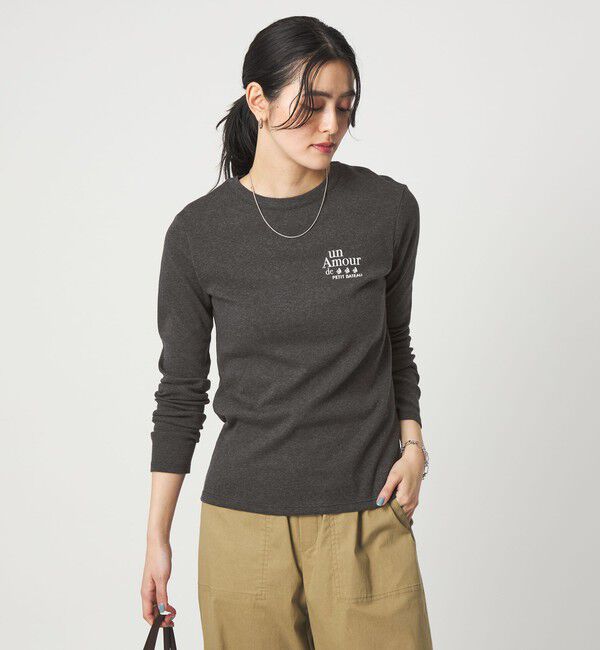 UNITED ARROWS green label relaxing「【別注】＜PETIT BATEAU＞ロングスリーブ プリント Tシャツ」|Tシャツ・カットソー|