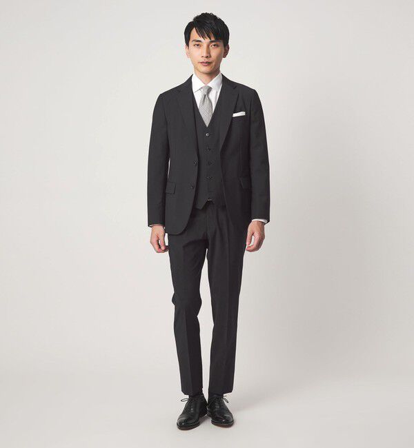 UNITED ARROWS green label relaxing「A+ TWPU トロピカル無地 2B スリム セットアップ ジャケット -ウォッシャブル・ストレッチ-」|スーツ|