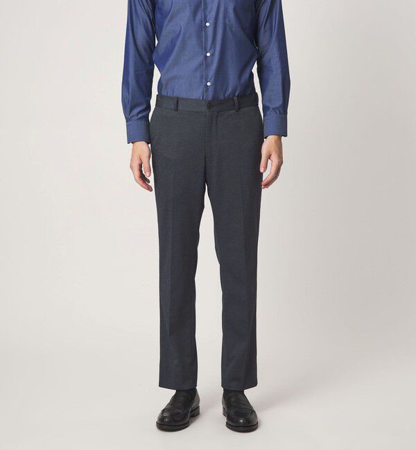 UNITED ARROWS green label relaxing「A+ プリントジャージ スタンダード セットアップ パンツ スラックス -ウォッシャブル・ストレッチ-」|スラックス|