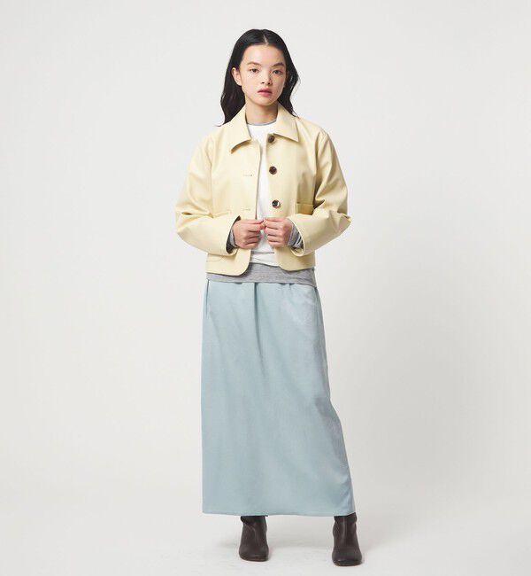 EMMEL REFINES「＜EMMEL REFINES＞EM レザーライク ショートブルゾン」|その他|