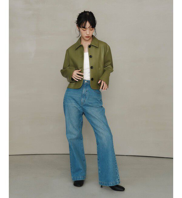 EMMEL REFINES「＜EMMEL REFINES＞EM レザーライク ショートブルゾン」|その他|