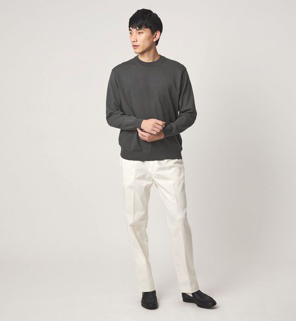 UNITED ARROWS green label relaxing「MTB コットン ハイゲージ クルーネック ニット」|ニット・セーター|