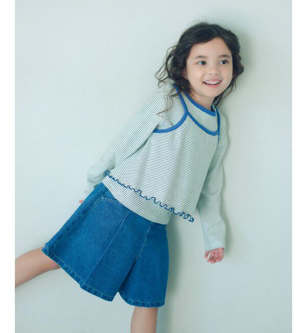 UNITED ARROWS green label relaxing「デニム タックキュロット パンツ / キッズ  100cm-160cm」|その他|