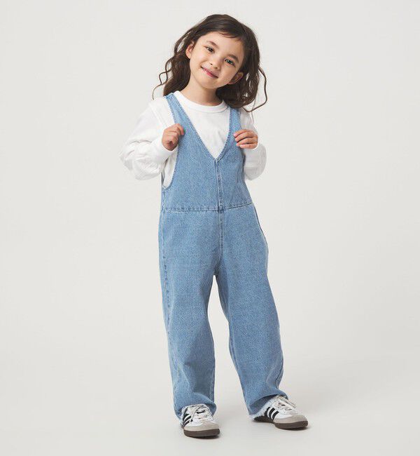 UNITED ARROWS green label relaxing「デニム サロペット / キッズ  100cm-160cm 」|ワンピース|