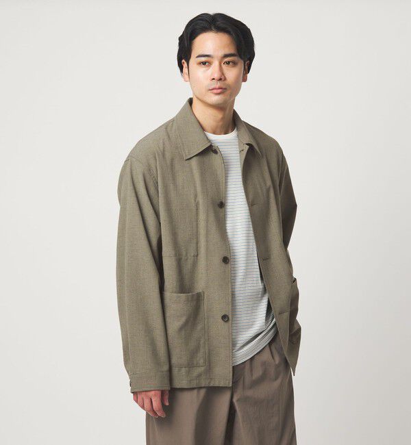 UNITED ARROWS green label relaxing「テック カルゼ カバーオール ジャケット -ストレッチ-」|ブルゾン・スタジャン|